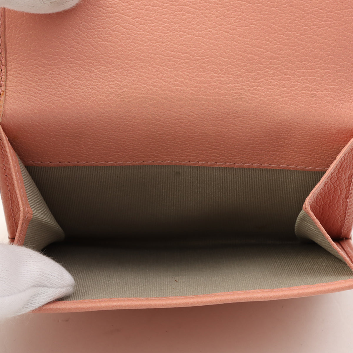 2011 Camellia CC Mark Compact Wallet Pink