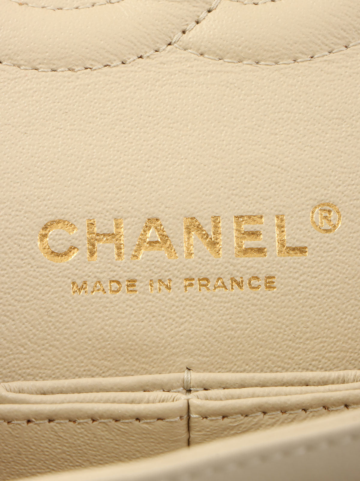 2014年頃製 コットンボーダーパターンクラシックフラップチェーンバッグ25cm グレー/ブラック