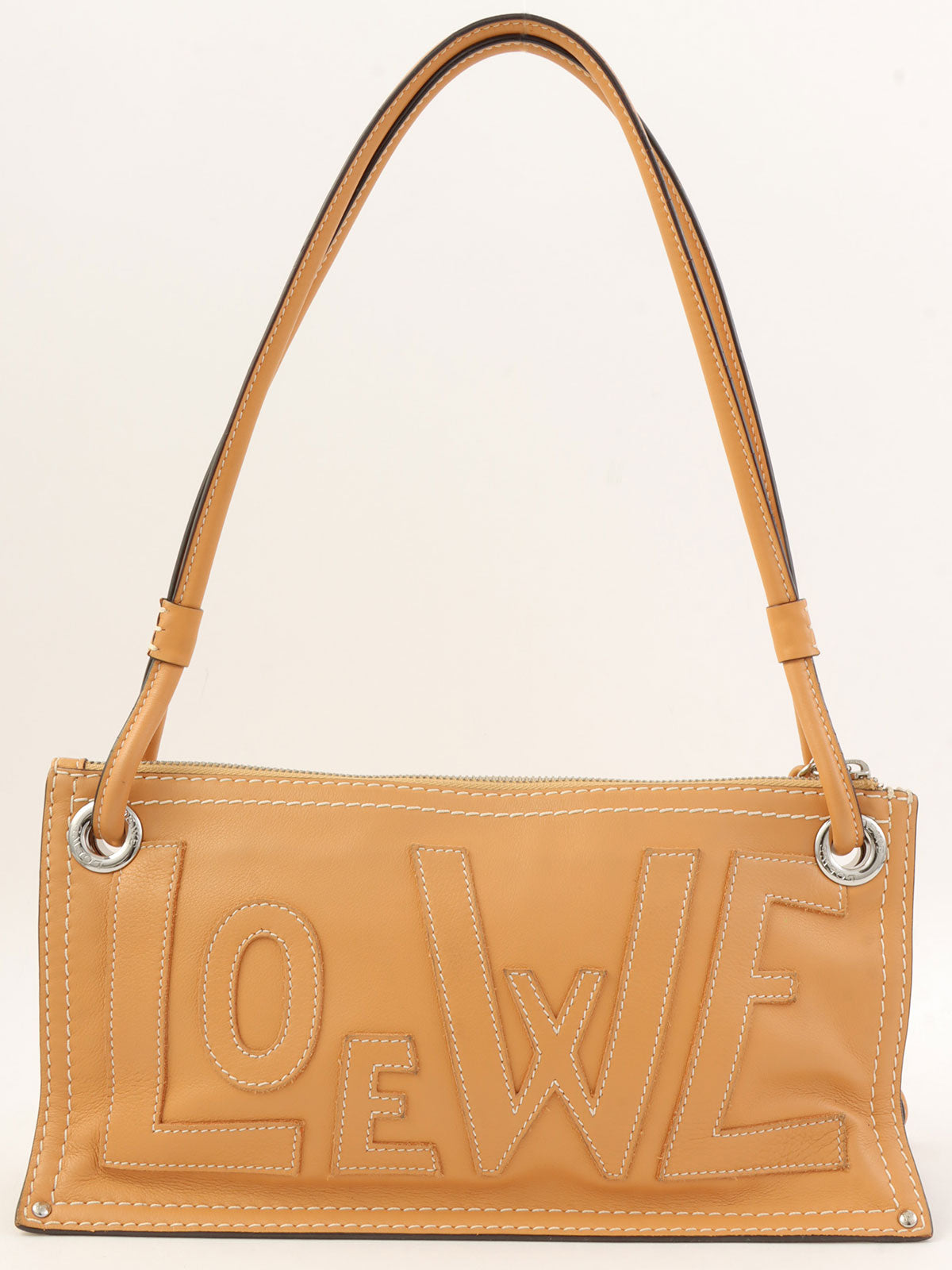 アナグラムパターンワンショルダーバッグ ベージュ