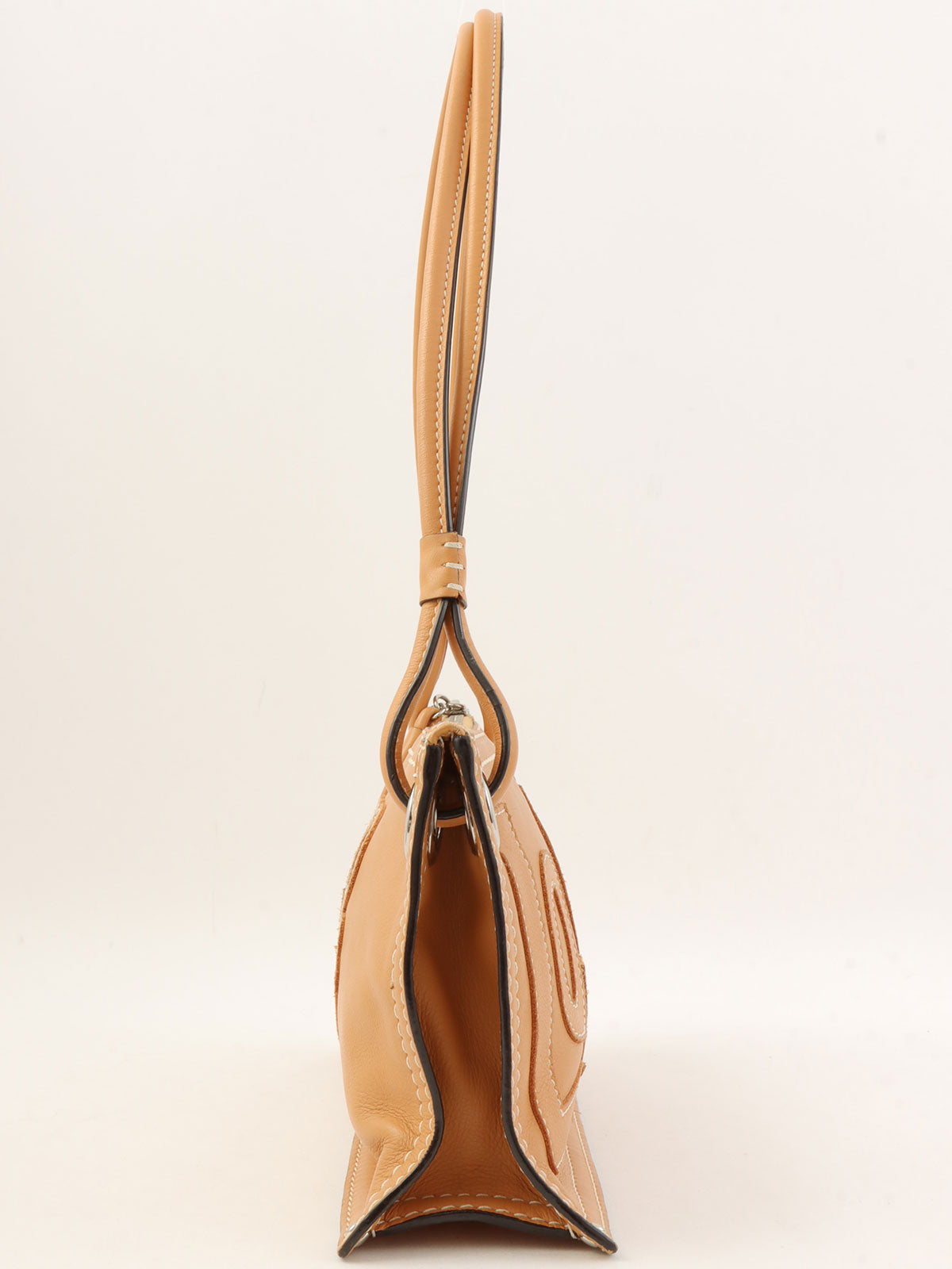 アナグラムパターンワンショルダーバッグ ベージュ