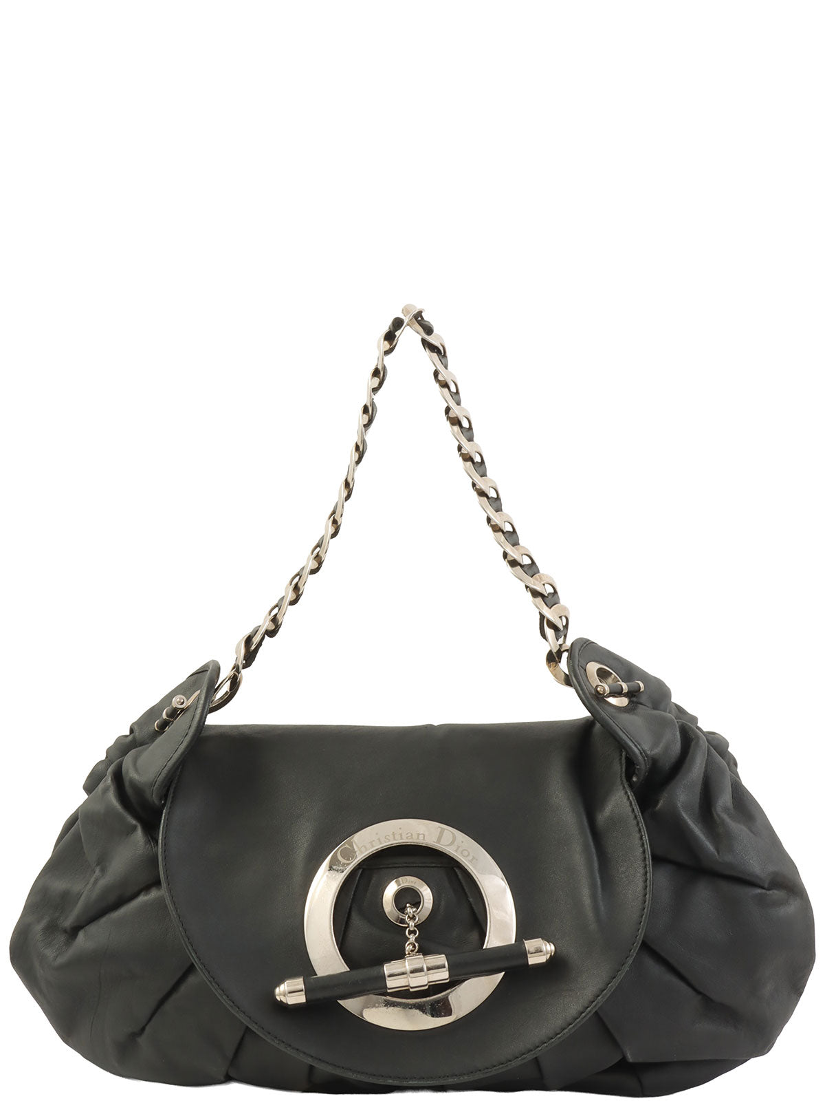 Jazz Club Chain One-Shoulder Bag Black