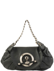 Jazz Club Chain One-Shoulder Bag Black