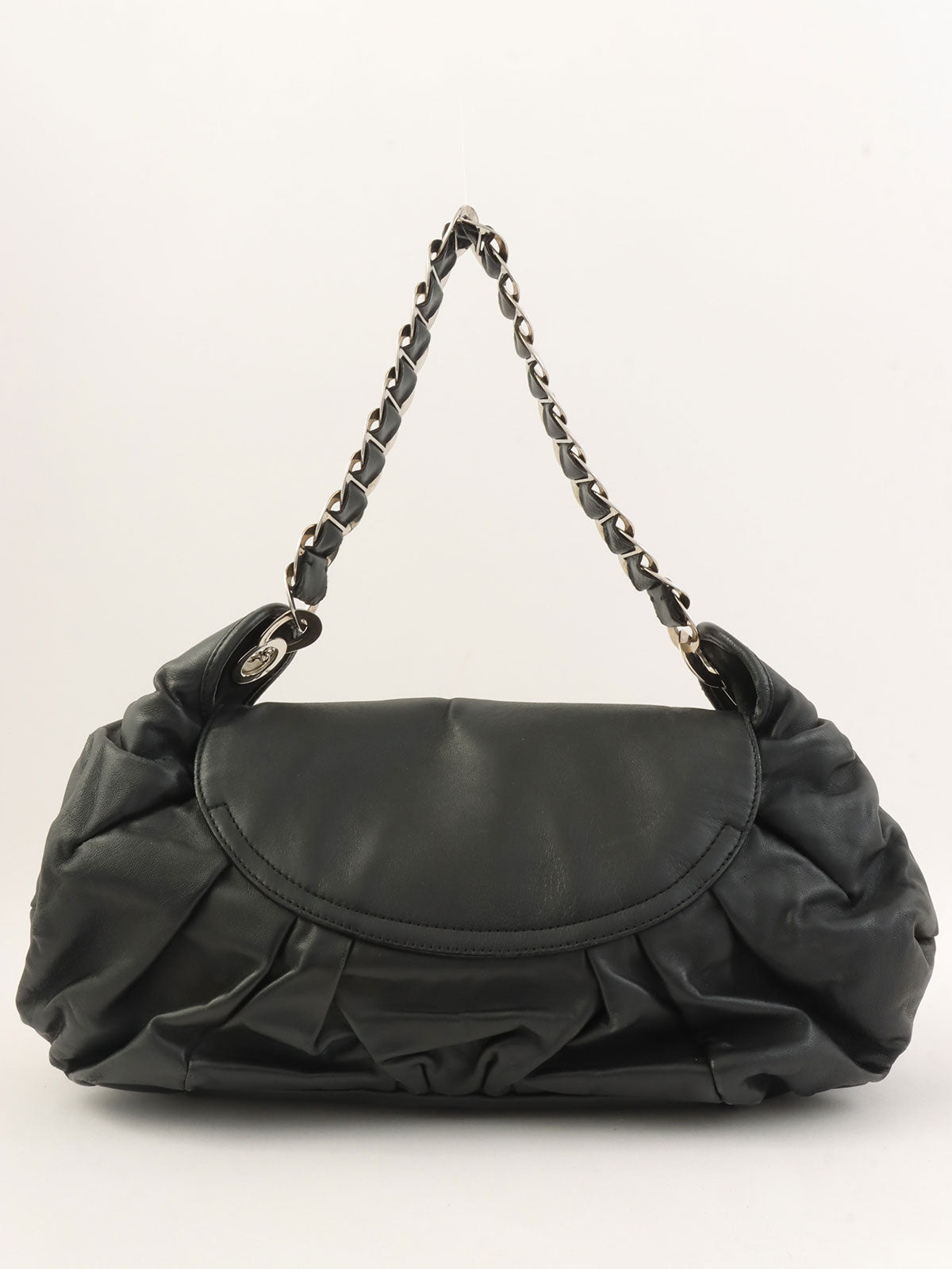 Jazz Club Chain One-Shoulder Bag Black