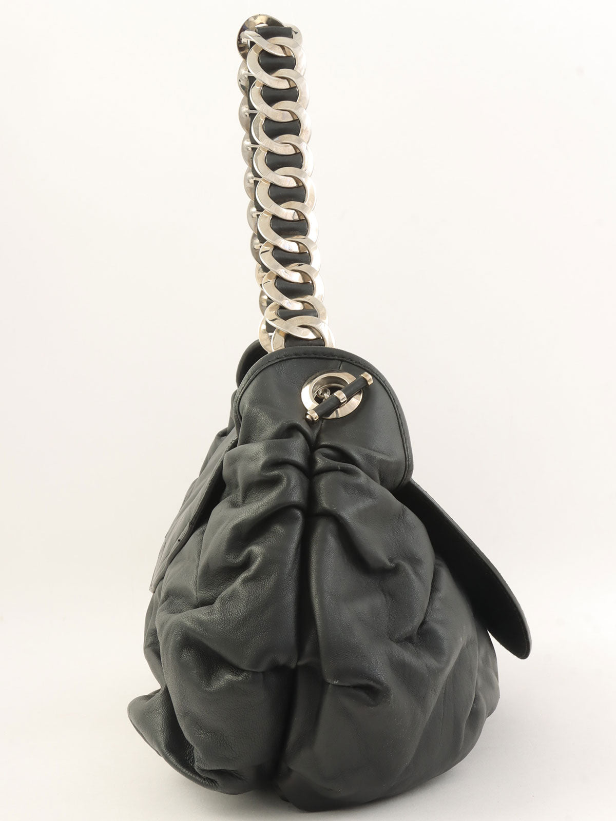 Jazz Club Chain One-Shoulder Bag Black