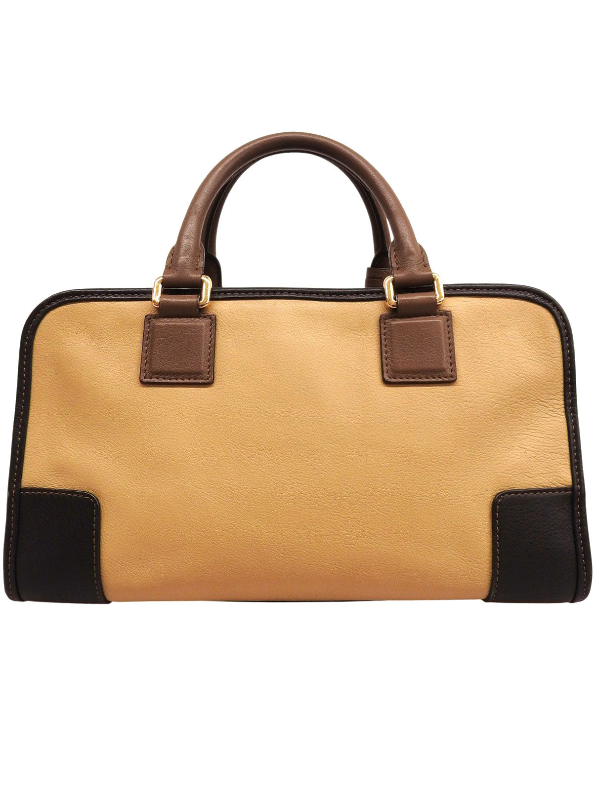 アナグラムアマソナボストンバッグ ブラウン/ブラック