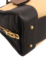 アナグラムアマソナボストンバッグ ベージュ/ブラック