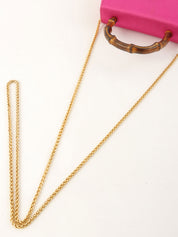 サテンミニバンブー2wayバッグ ピンク