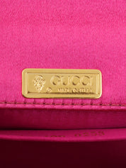 Satin Mini Bamboo 2-Way Bag, Pink