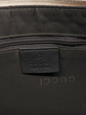 キャンバスGGパターンバンブーハンドルバッグ ベージュ