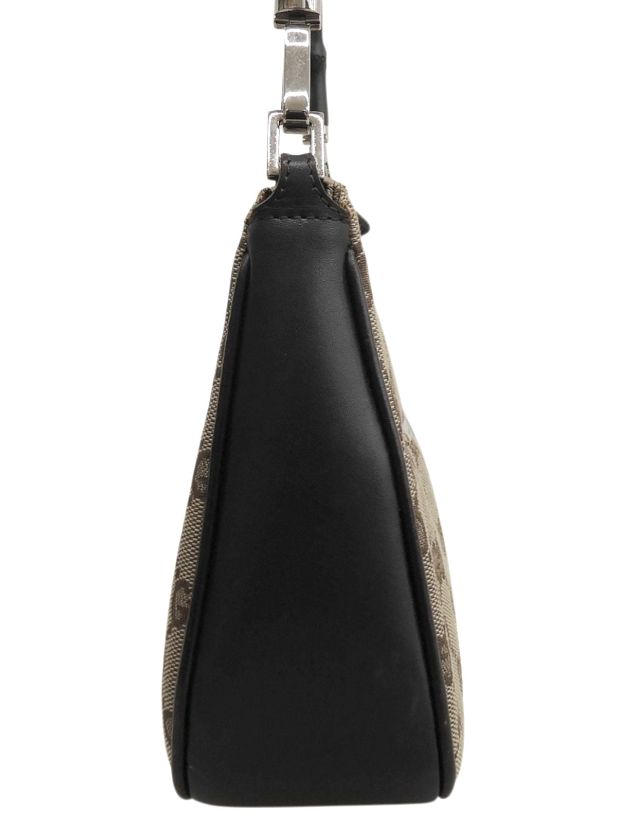 キャンバスGGパターンバンブーハンドルバッグ ベージュ