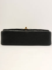 2007 Caviar Skin Classic Flap Chain Bag 25cm Black