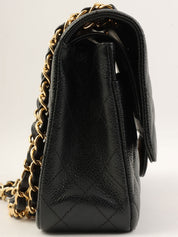 2007 Caviar Skin Classic Flap Chain Bag 25cm Black