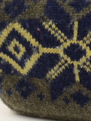 2015年頃製 CCマークプレートニットミニチェーンショルダーバッグ カーキ/マルチ