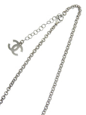 2008年製 マルチカラーストーンCCマークネックレス シルバー/マルチ