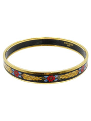 Black/Gold Enamel Bangle