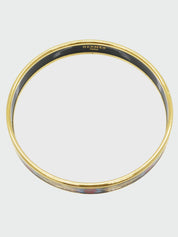 Black/Gold Enamel Bangle