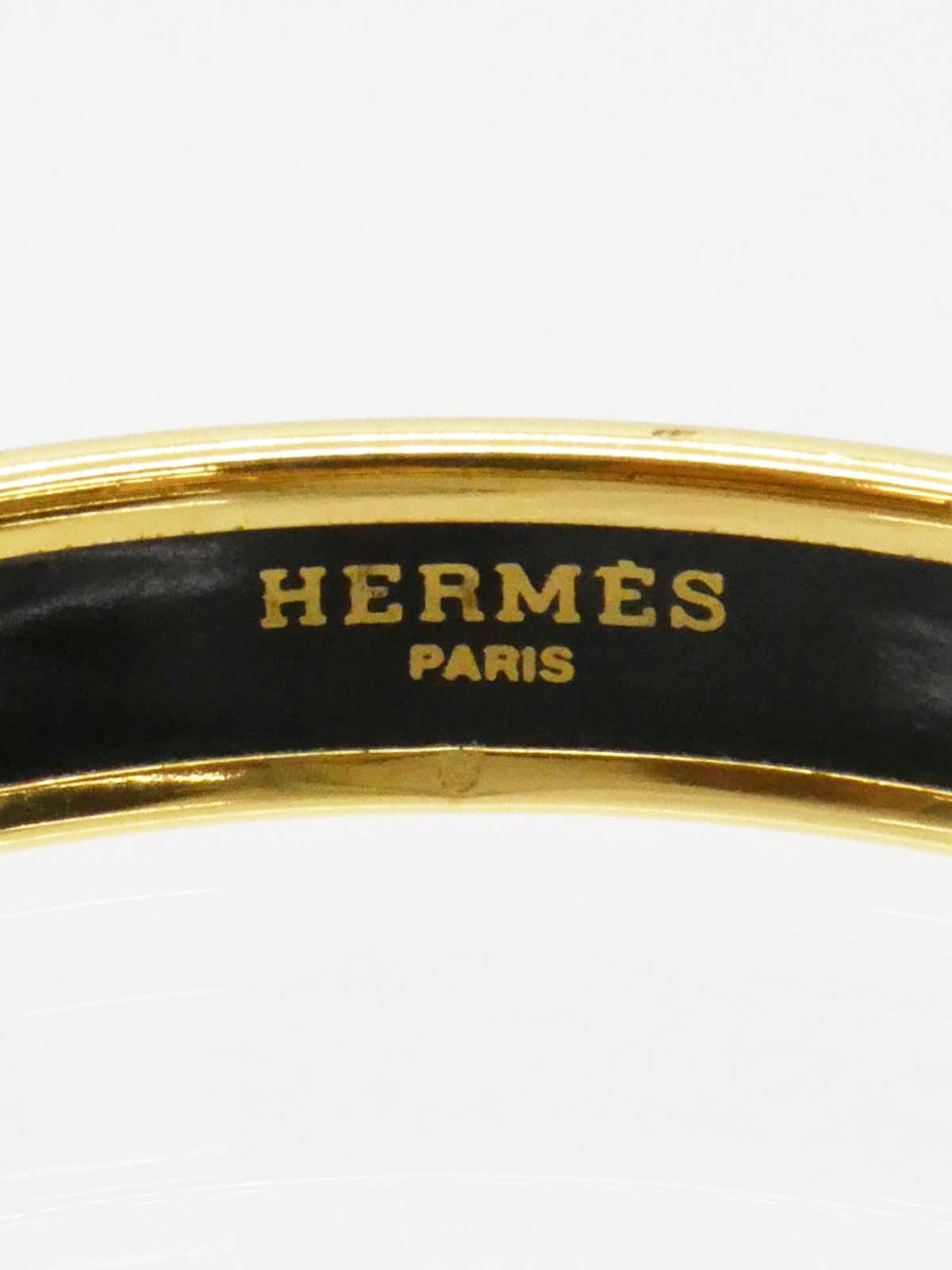 Black/Gold Enamel Bangle