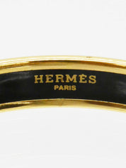 Black/Gold Enamel Bangle
