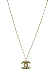 2007年製 カラーストーンCCマークネックレス ゴールド/グリーン/ブルー