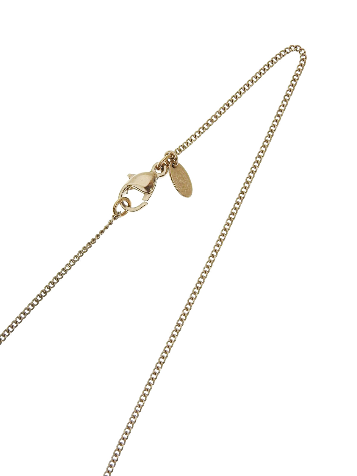 2007 Made Color Stone CC Mark Necklace Gold/Green/Blue