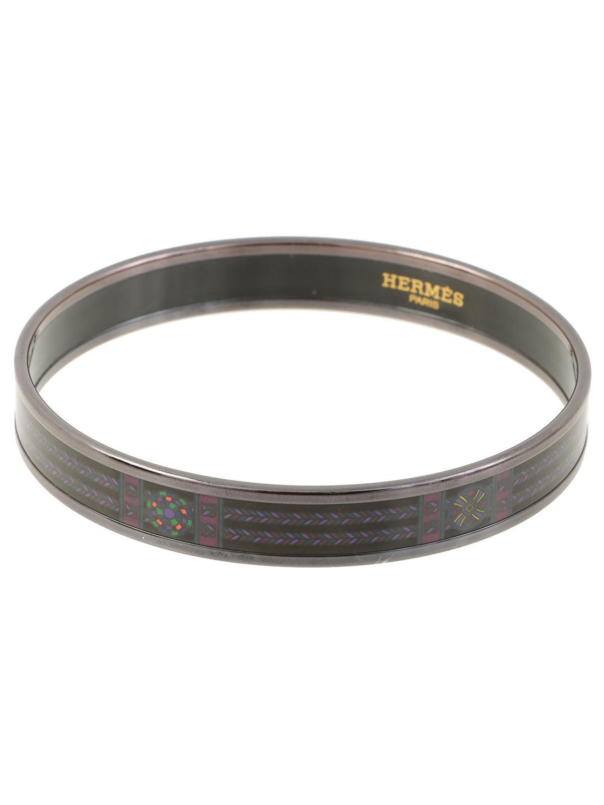 PM珐琅手镯，黑色/紫色