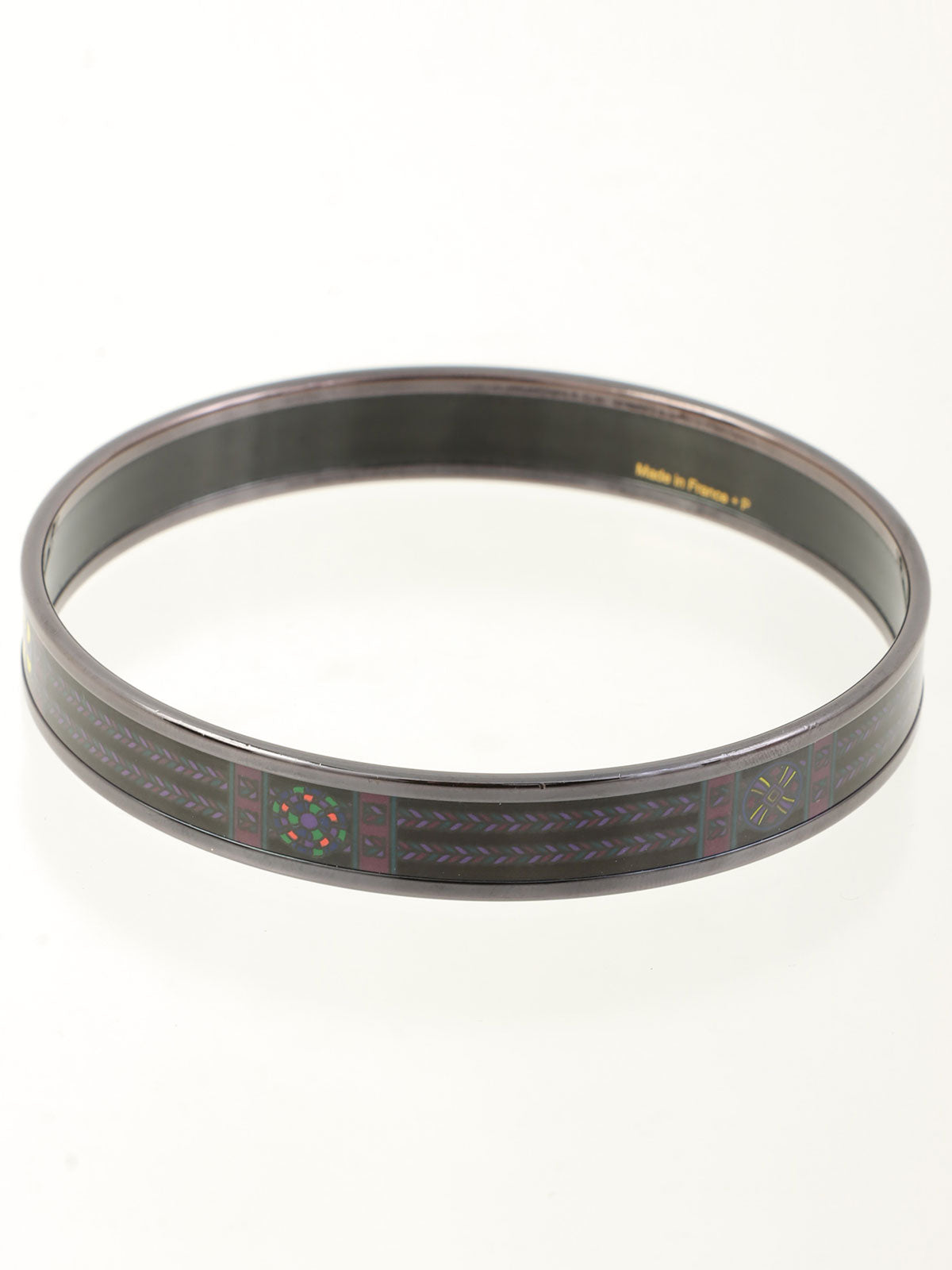 PM珐琅手镯，黑色/紫色