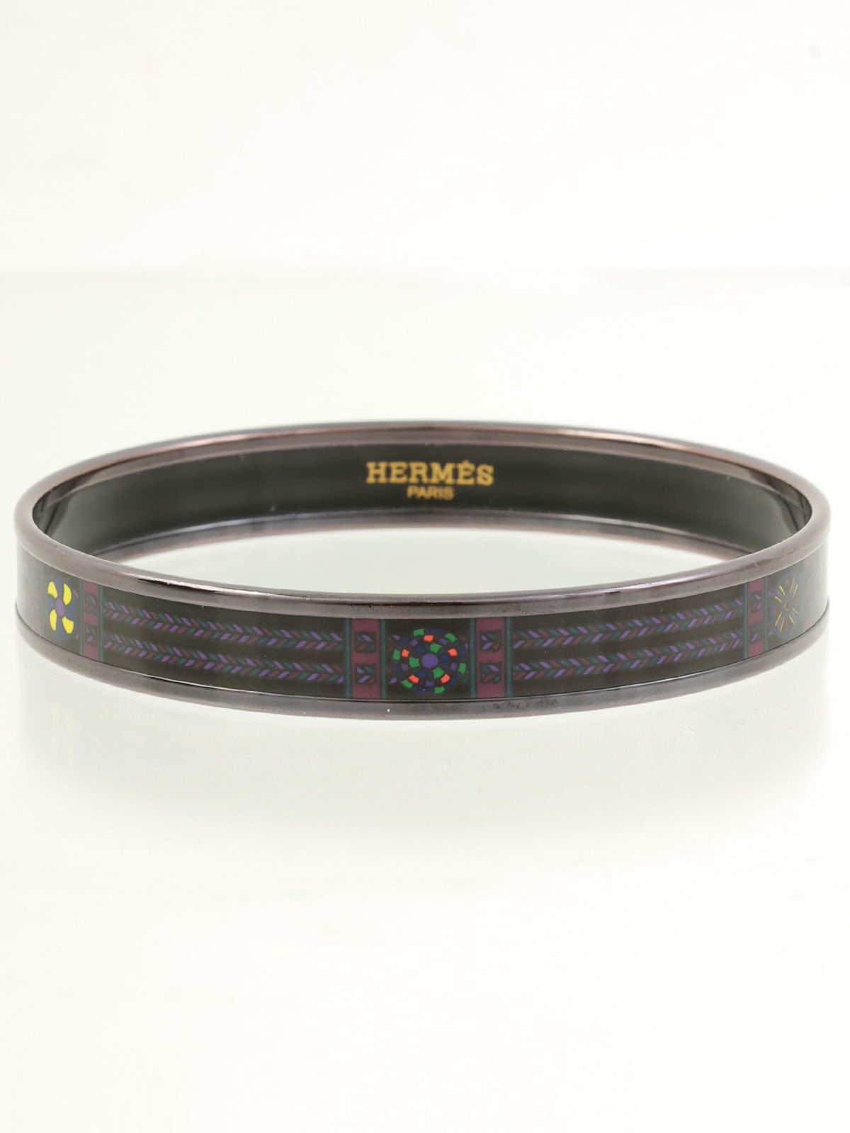 PM珐琅手镯，黑色/紫色