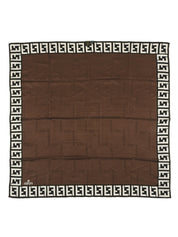 FFズッカパターンスカーフ ブラウン