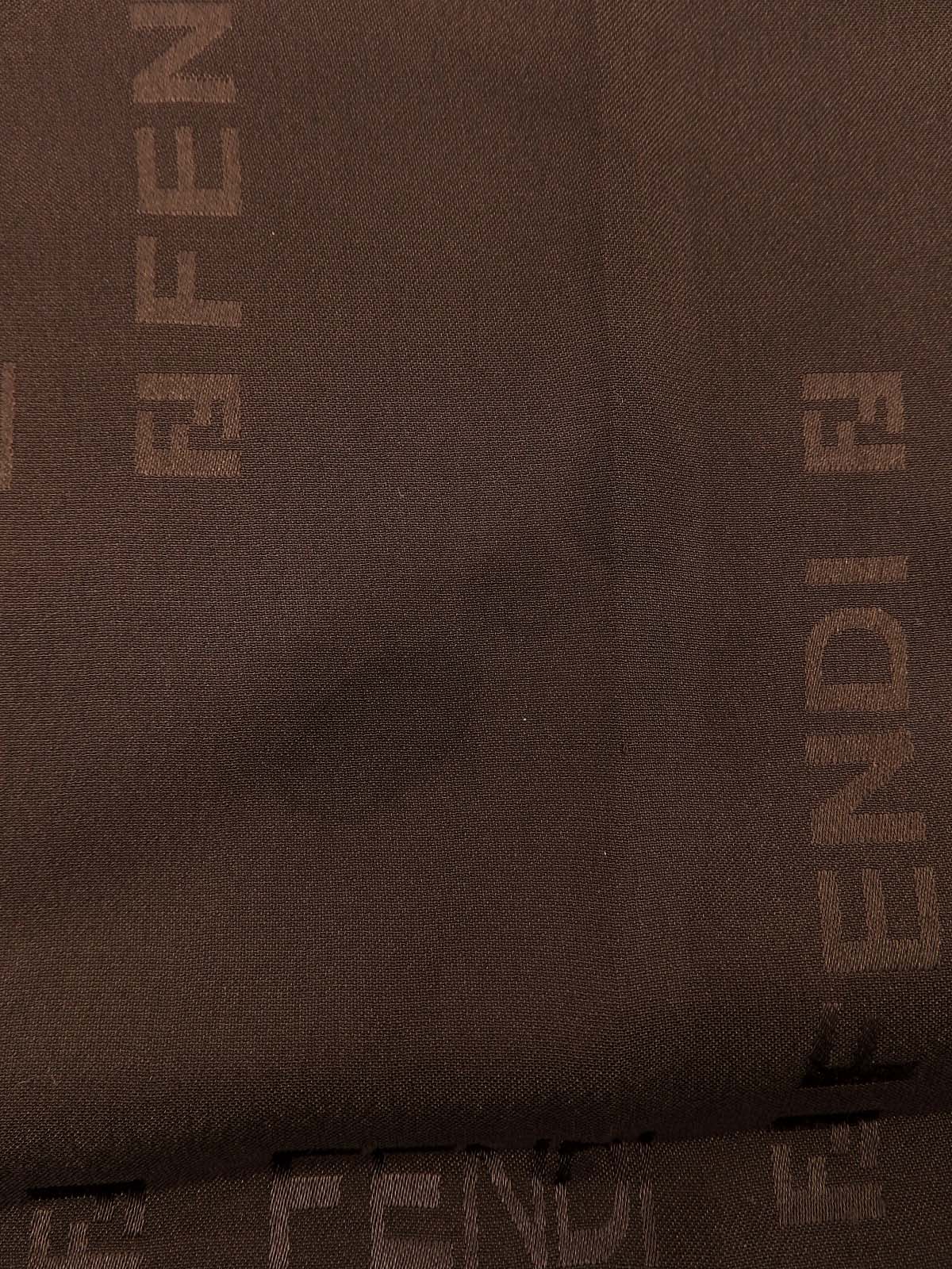 FFズッカパターンスカーフ ブラウン