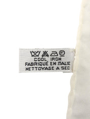 CCマークチェーンパターンスカーフ オフホワイト/ゴールド