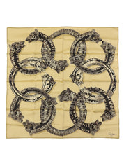 Panther Pattern Scarf Beige/Multi