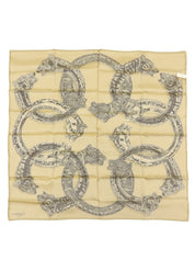 Panther Pattern Scarf Beige/Multi