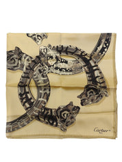 豹纹围巾 米色/多色