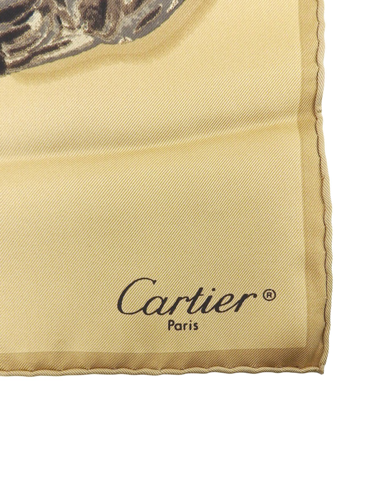 Panther Pattern Scarf Beige/Multi