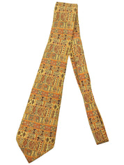 デザインパターンネクタイ イエロー/オレンジ