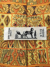 デザインパターンネクタイ イエロー/オレンジ