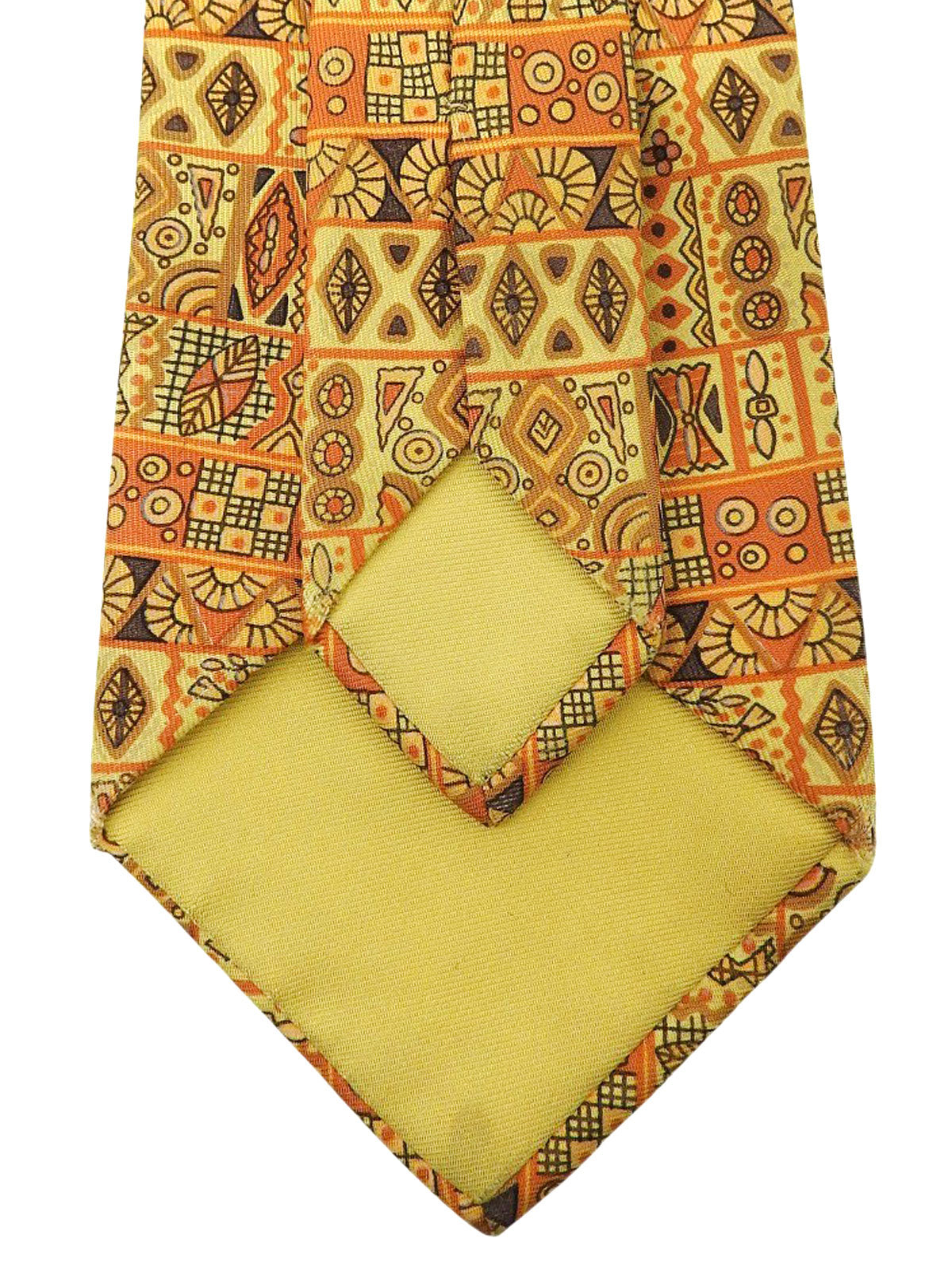 デザインパターンネクタイ イエロー/オレンジ