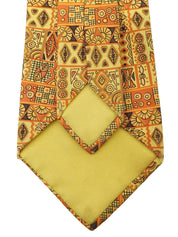 デザインパターンネクタイ イエロー/オレンジ