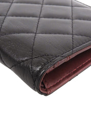 2010年出品，Matelasse Stitch CC Mark 长款钱包，黑色