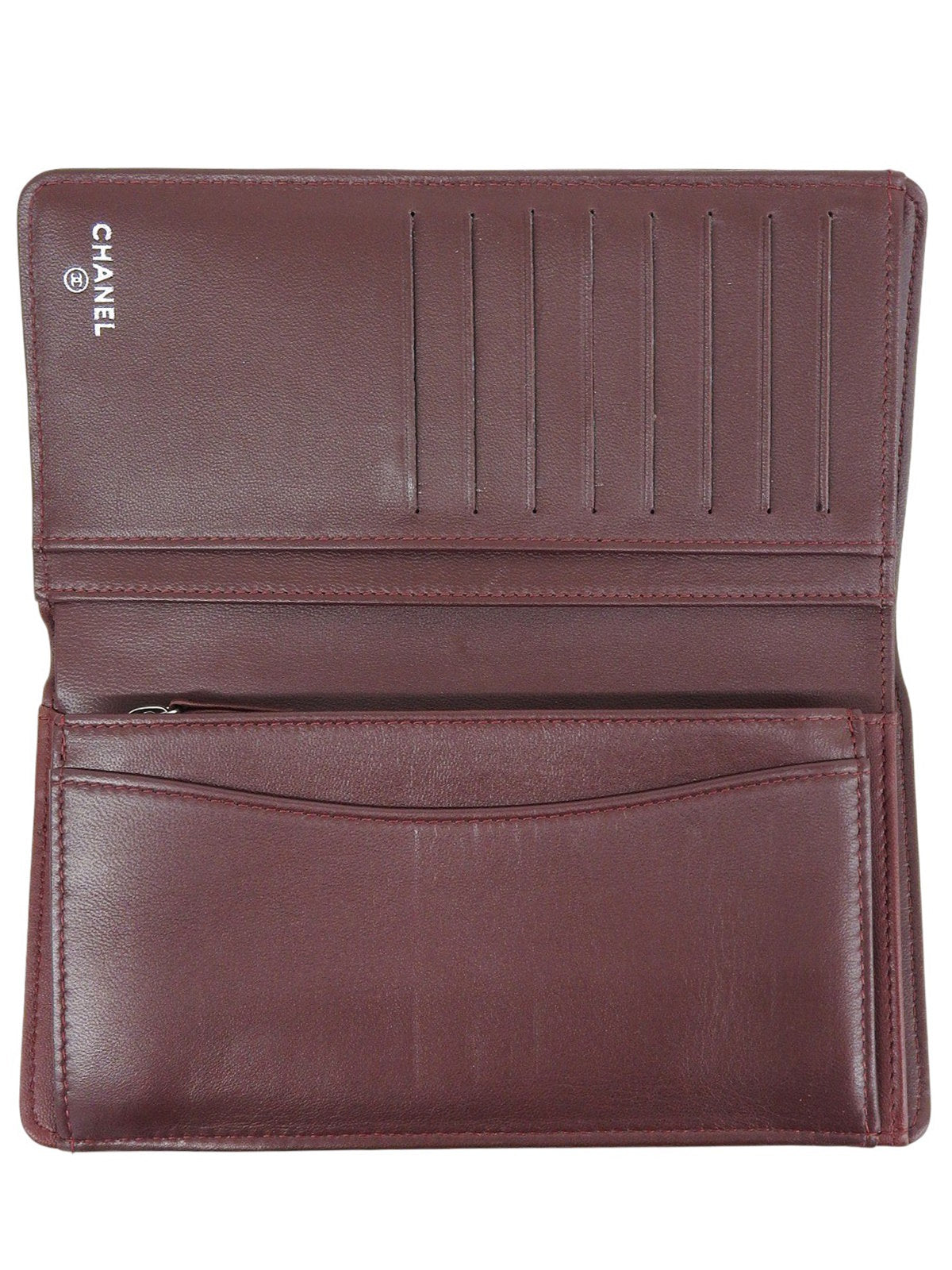 2010年出品，Matelasse Stitch CC Mark 长款钱包，黑色