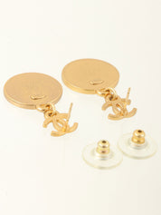 2001年製 CCマークラウンドスタースウィングピアス オレンジ/ゴールド