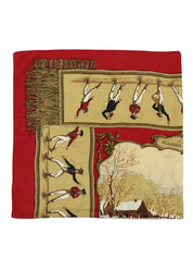 カレ140 Les Plaisirs Du Froidパターン レッド/ベージュ