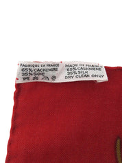 カレ140 Les Plaisirs Du Froidパターン レッド/ベージュ