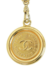 ラウンドCCマークプレートチェーンベルト ゴールド/ブラック