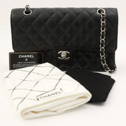 Caviar Skin Classic Flap Chain Bag 25cm, Black, Circa 2014