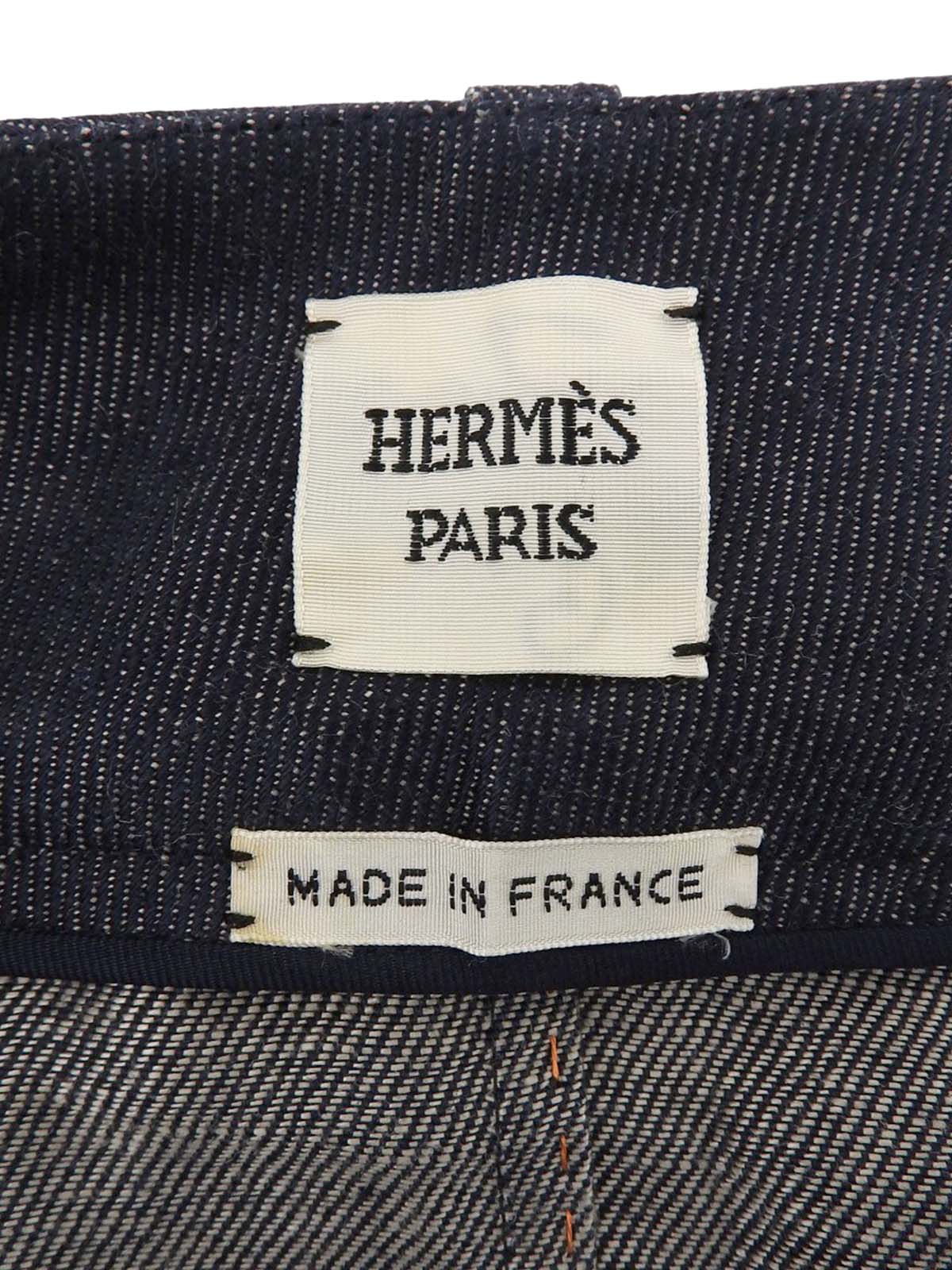 リネンセリエボタンスカート ネイビー