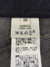 リネンセリエボタンスカート ネイビー