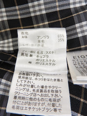 アンゴラロゴエンボスポンチョ ブラック