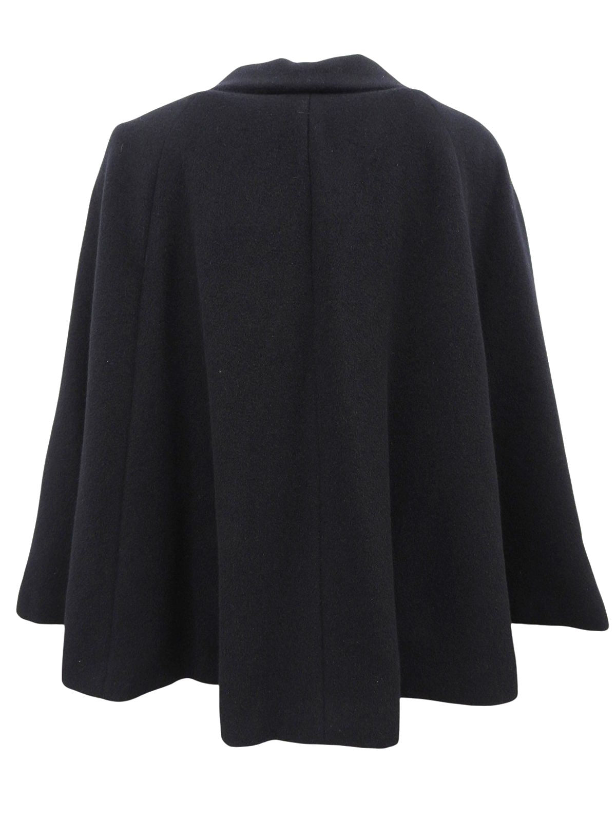 アンゴラロゴエンボスポンチョ ブラック