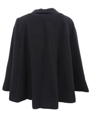 アンゴラロゴエンボスポンチョ ブラック